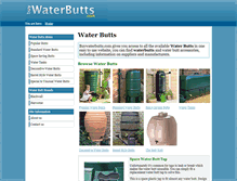 Tablet Screenshot of buywaterbutts.com